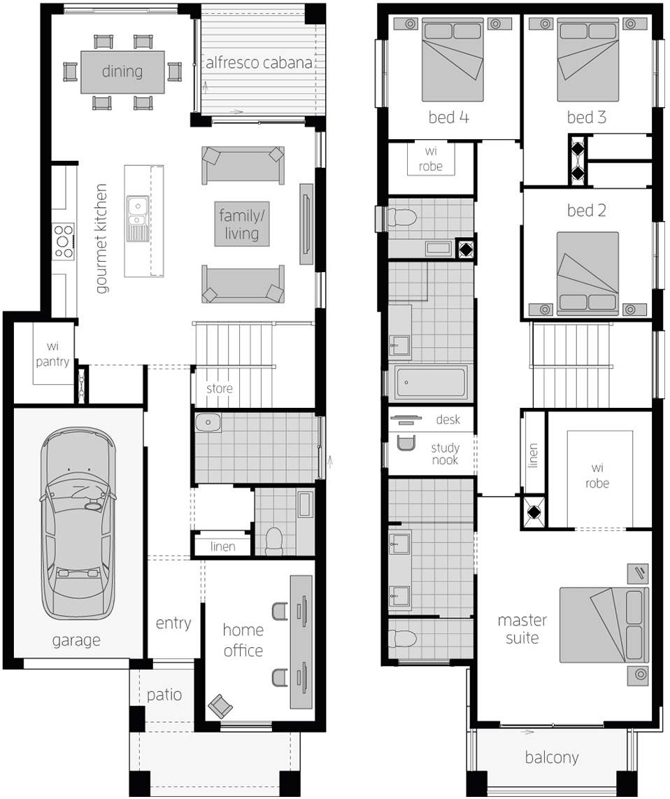 Architectural New Home Designs - Lawson 24 Floor Plans