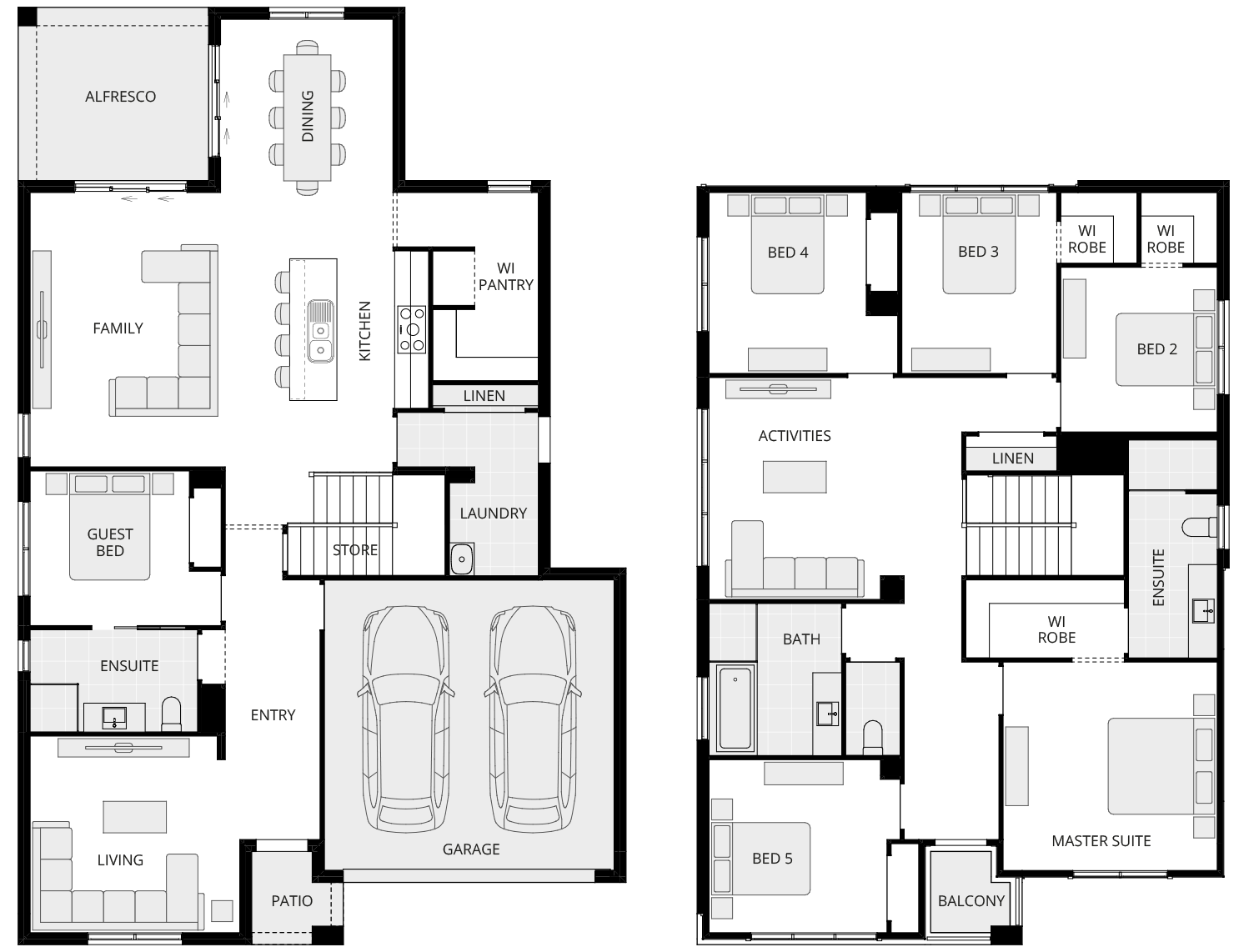 everyday - nevada one floorplan rhs two storey home design everyday nevada one floorplan rhs
