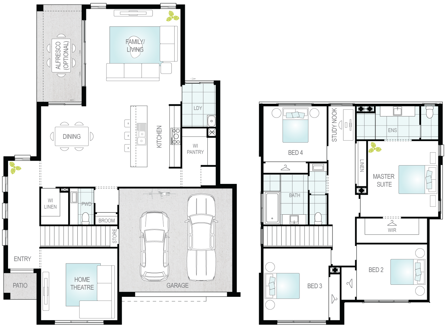 Architectural New Home Designs - Anglesey Floor Plan 