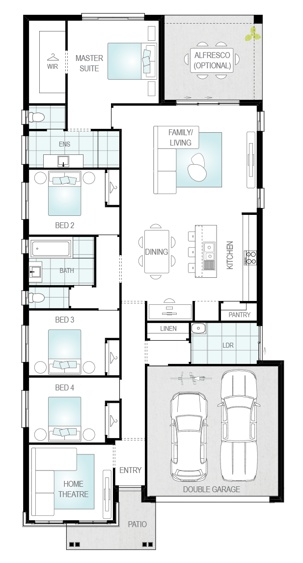 Architectural New Home Designs - Mateo One Floor Plan 