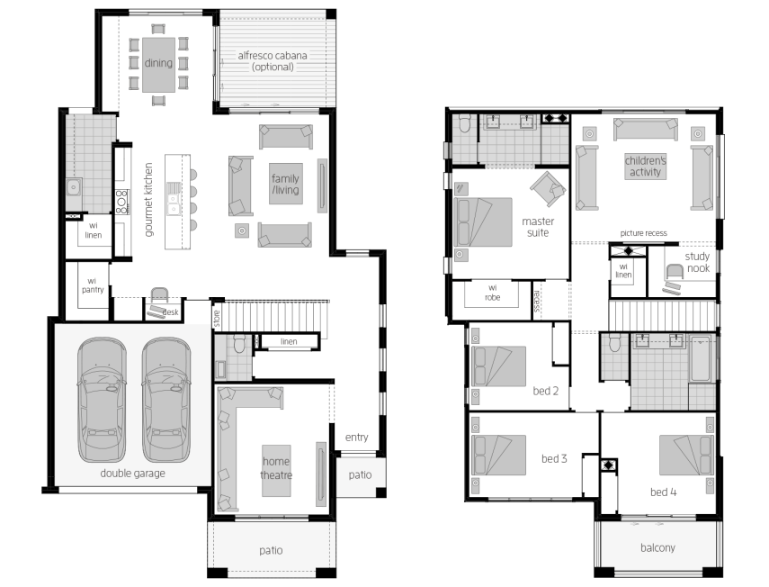 Architectural New Home Designs - Castleton 34 House Plans