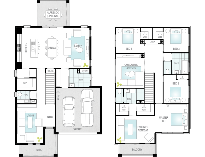 enzo one house and land package floorplan googong