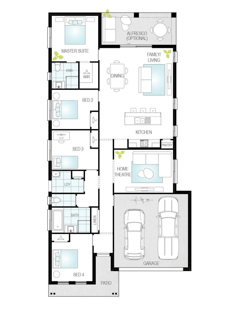 Architectural New Home Designs - Andorra Floor Plan 