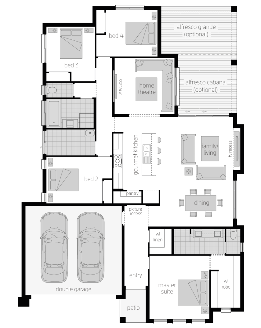 Architectural New Home Designs - Stoneleigh House Plans