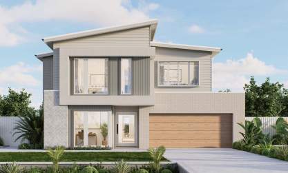 architecturally new home design two storey allora burleigh facade