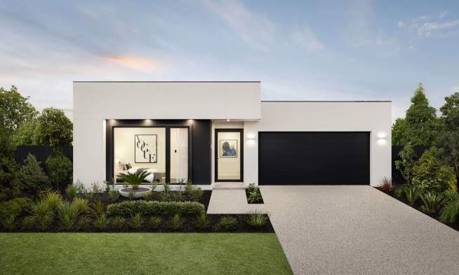 beachmere one storey design modric facade