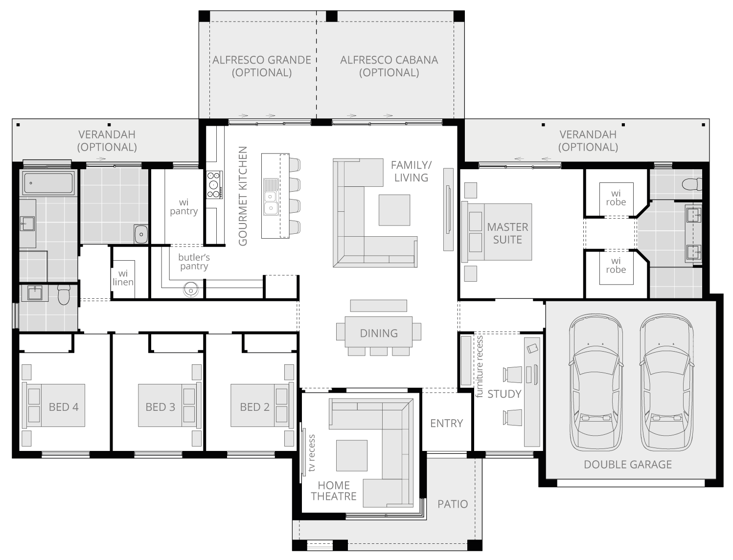 Lyndhurst | Acreage Home Design | McDonald Jones Homes