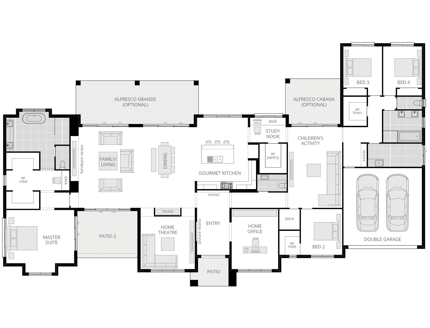 Rosewood | New Acreage Homes Designs | McDonald Jones Homes