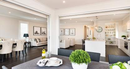 Alfresco, Kitchen, Dining & Living - St Clair Luxury Two Storey Home - McDonald Jones