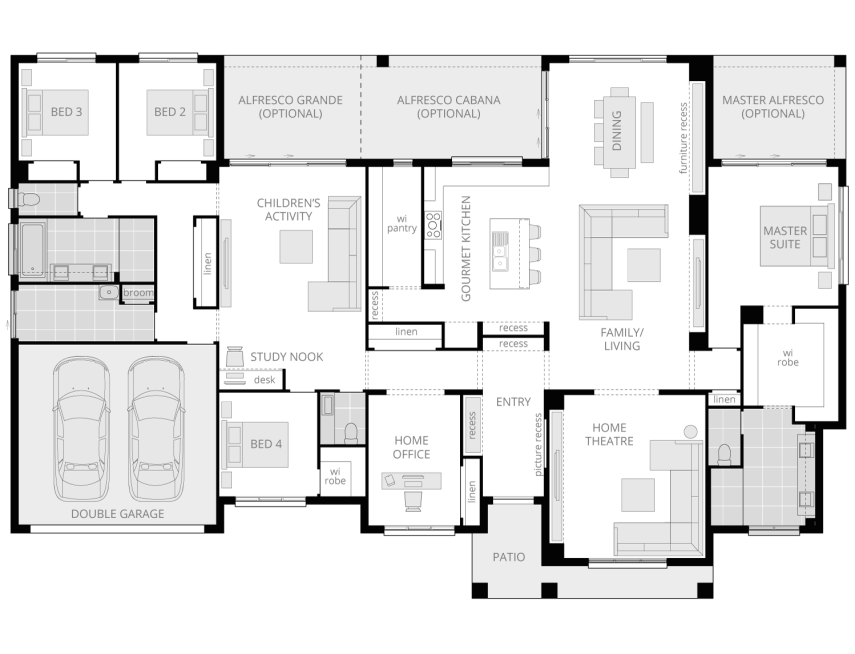 Architectural New Home Designs - Tuscany House Plan