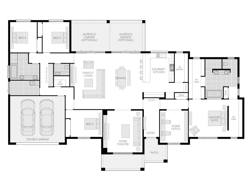 Architectural New Home Designs - Balmoral Floor plan