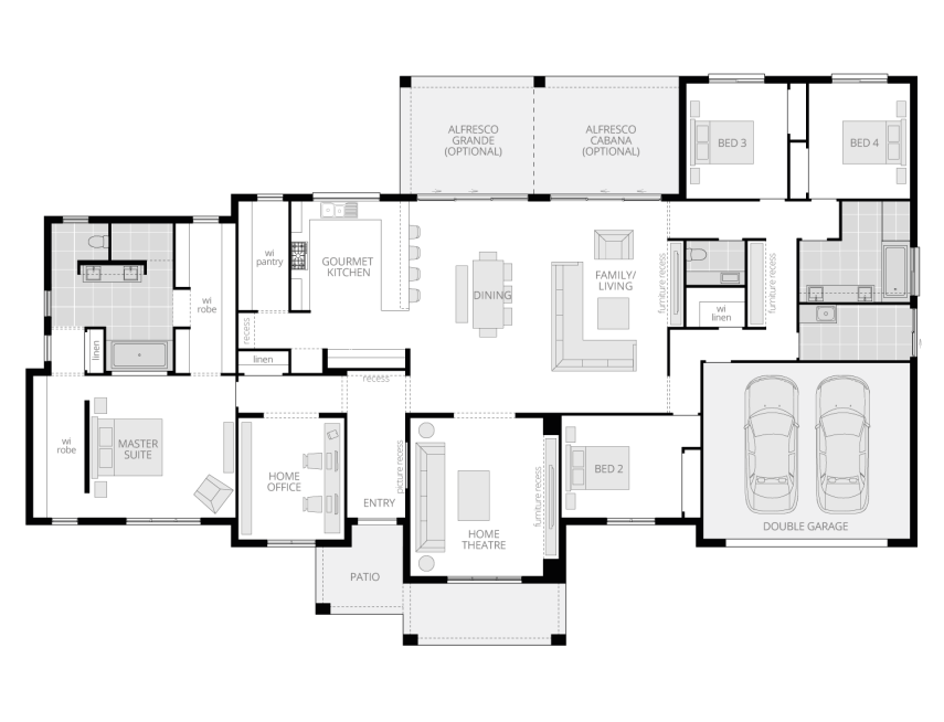 Balmoral Living | Luxury Acreage Home Designs | NSW | McDonald Jones Homes