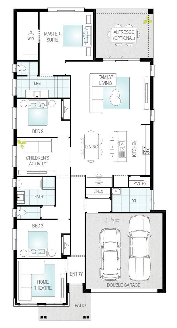 Mateo - 4 Bedroom House Plans - Home Builders | McDonald Jones Homes