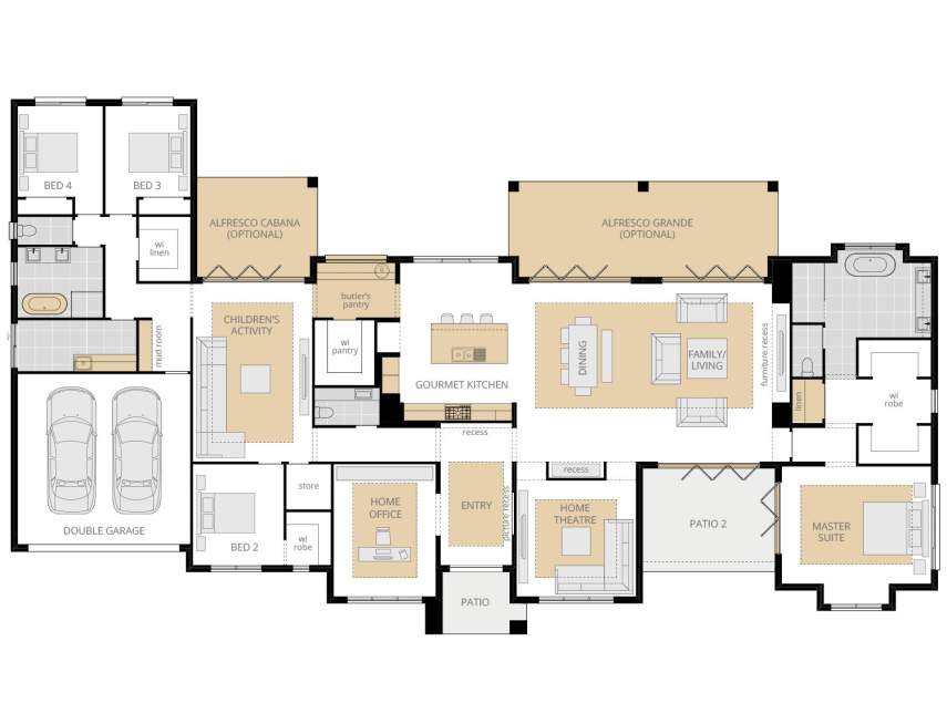 rosewood floorplan upgrade lhs