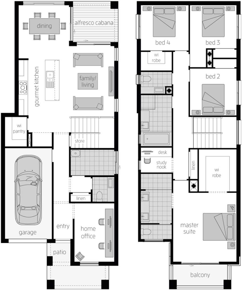 Architectural New Home Designs - Lawson 24 Floor Plans