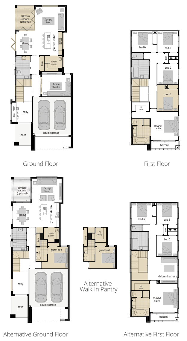 Lancaster 29- Two Storey Floor Plan Upgrade- McDonald Jones