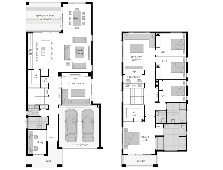 Architectural New Home Designs - St. Clair  2 Storey House Plan