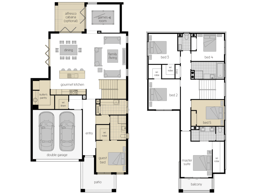 Sevilla 32- Two Storey Upgrade Floor Plan- McDonald Jones