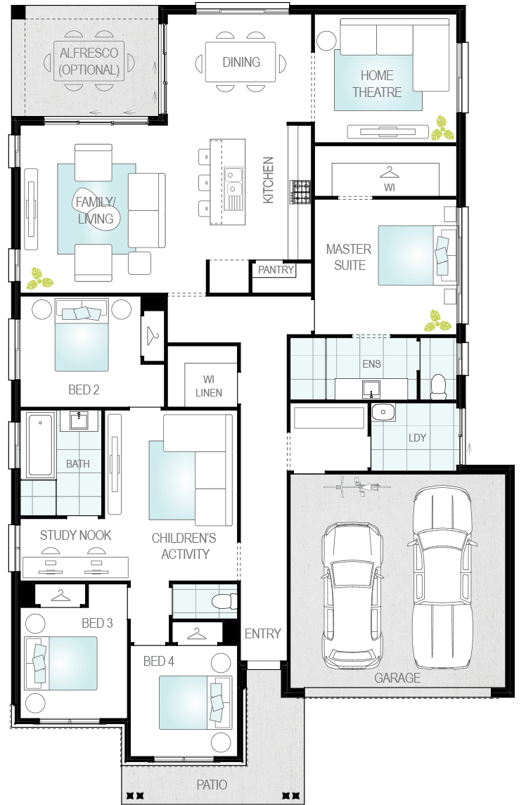 Toledo Single Storey Claremont Meadows NSW House and Land Package 