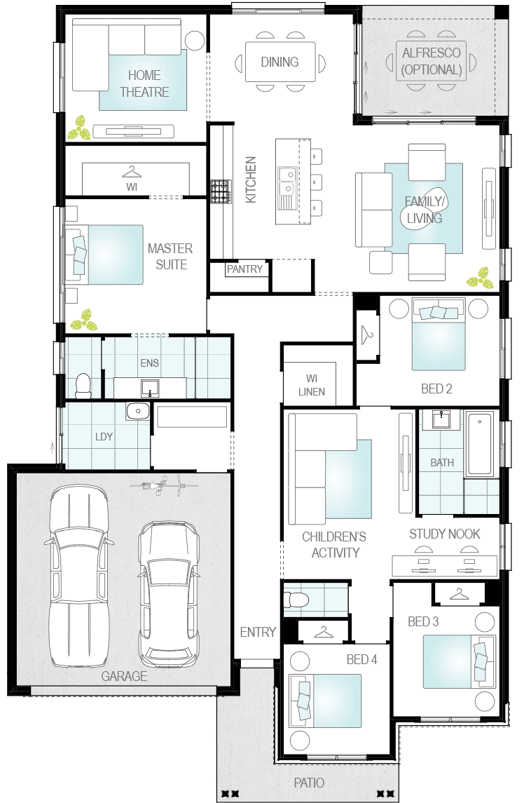 Toledo floorplan lhs