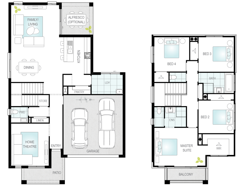 Architectural New Home Designs - Laredo Floor Plans