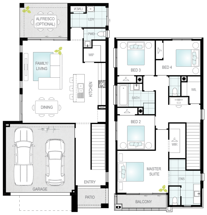 Architectural New Home Designs - Luka One Floor Plans