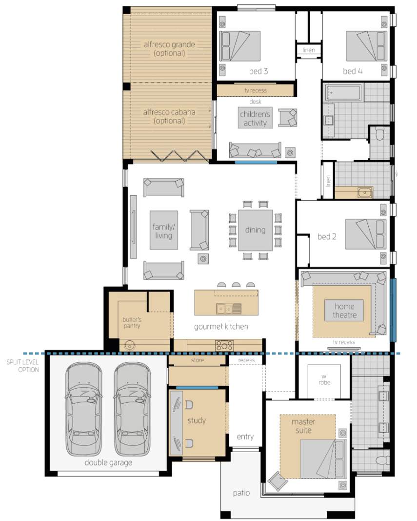 Capri Luxury New House Design Mcdonald Jones Homes