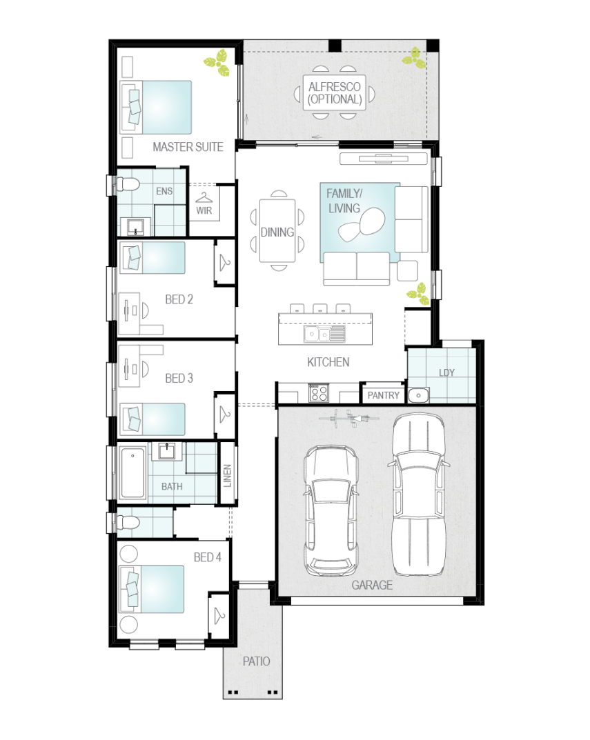 Architectural New Home Designs - Porto Floor Plans