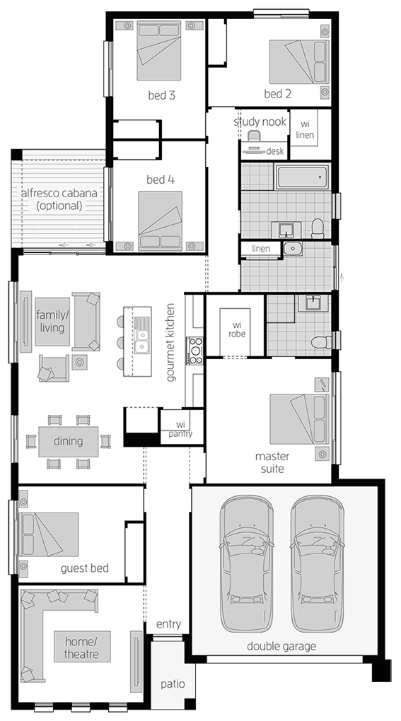 Architectural New Home Designs - Somersby Floor Plans