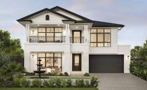 two storey home design saxonvale 42 hampton facade homeworld warnervale