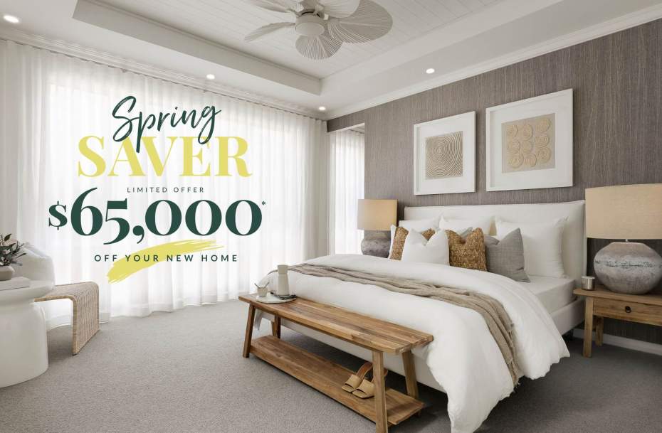 $65,000 off your new home spring saver offer