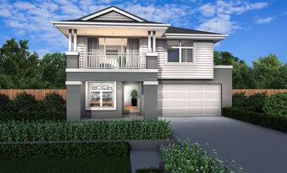 Hampton B Facade - St Clair Double Level Home Design - McDonald Jones